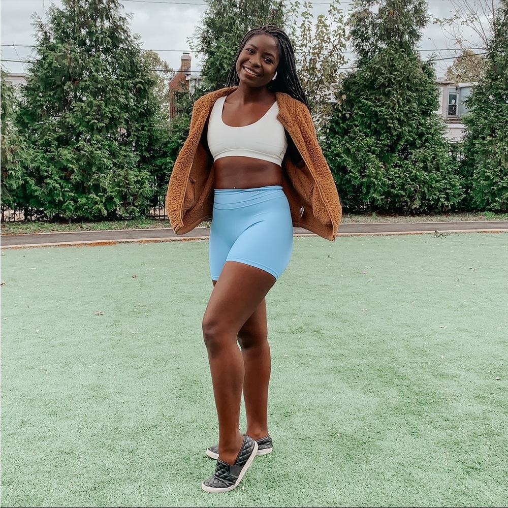 Gymshark Light Blue Bike Shorts